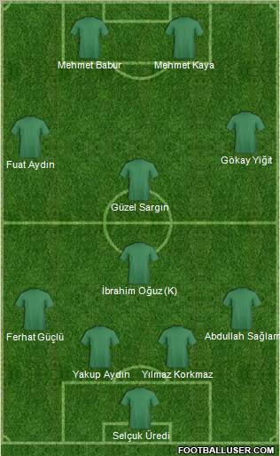 Dream Team 4-4-2 football formation