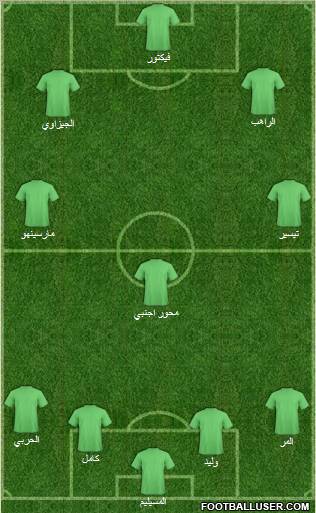 Al-Ahli (KSA) 4-1-2-3 football formation