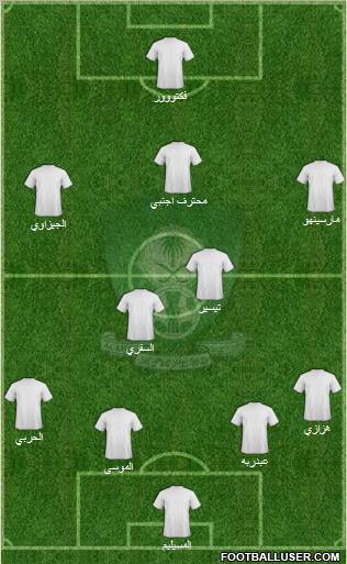 Al-Ahli (KSA) 4-5-1 football formation