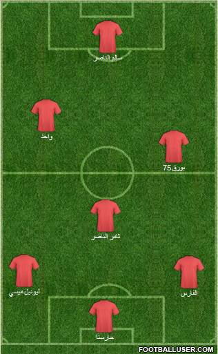 Al-Ra'eed football formation