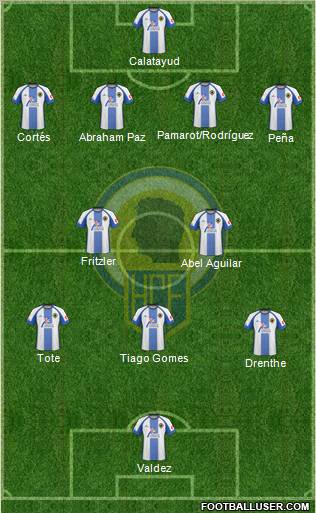 Hércules C.F., S.A.D. football formation