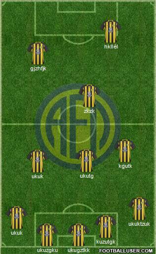 AE Limassol 5-4-1 football formation