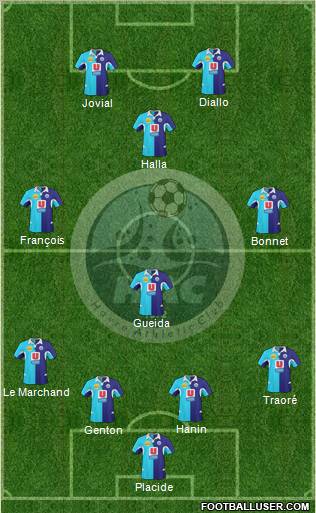 Havre Athletic Club football formation
