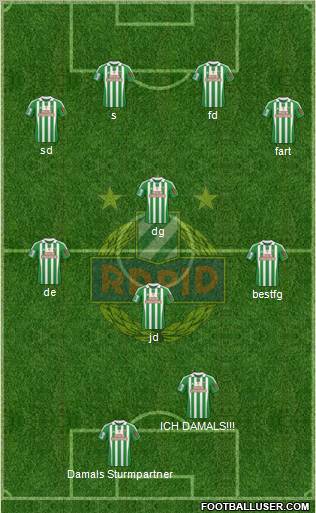 SK Rapid Wien 3-4-2-1 football formation