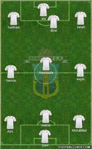 Benidorm C.D. 5-4-1 football formation