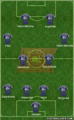 Viking FK 4-2-2-2 football formation