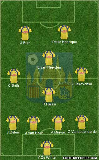 KVC Westerlo 4-1-3-2 football formation