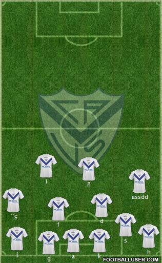 Vélez Sarsfield 5-4-1 football formation