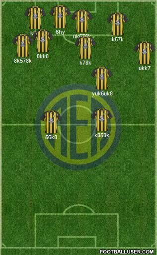 AE Limassol 4-1-3-2 football formation