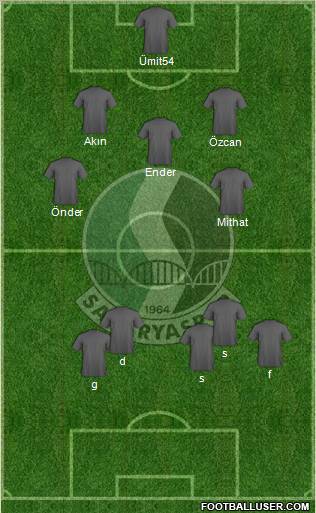 Sakaryaspor A.S. 3-5-2 football formation