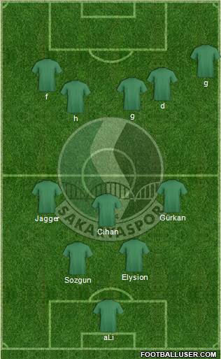 Sakaryaspor A.S. 4-4-2 football formation