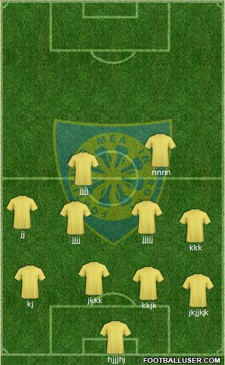 Carrarese 4-4-2 football formation