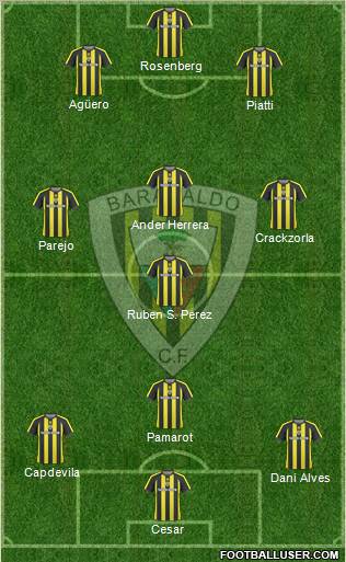 Barakaldo C.F. 4-2-1-3 football formation