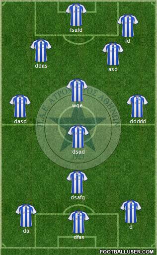 APS Atromitos Athens 1923 4-4-2 football formation