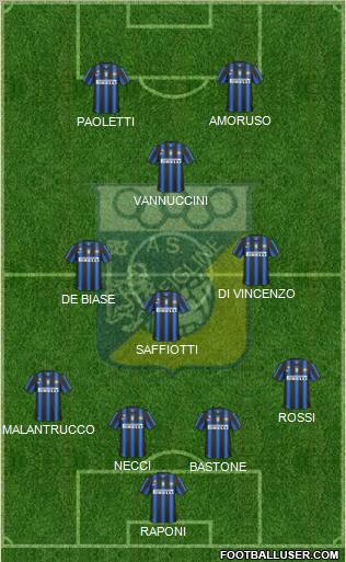 Figline Valdarno 4-1-2-3 football formation