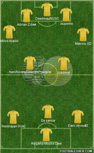 South Africa 3-4-3 football formation