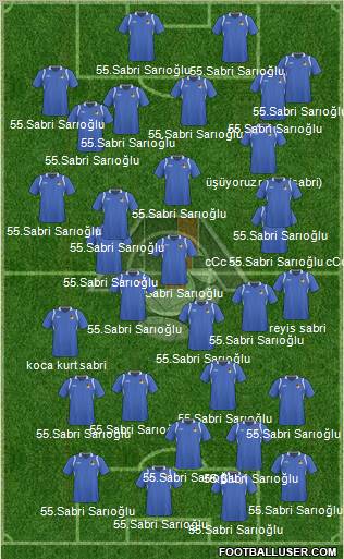 Azerbaijan 3-4-2-1 football formation