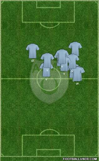 Association Sportive Madinet Oran 5-3-2 football formation