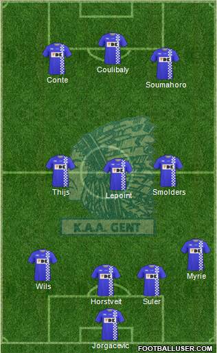 KAA Gent football formation