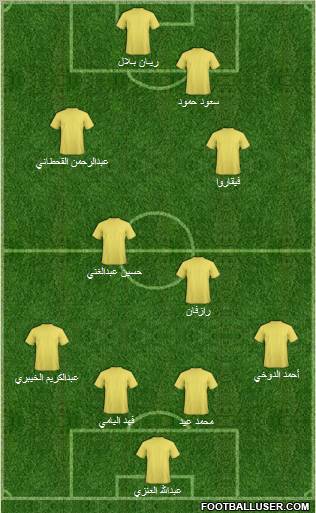 Al-Nassr (KSA) 4-5-1 football formation