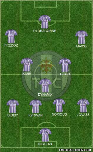 Toulouse Football Club 4-5-1 football formation