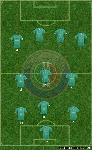 CD Audax Italiano de La Florida S.A.D.P. 4-5-1 football formation