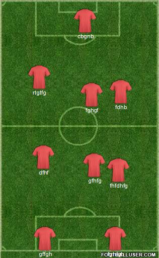Football Manager Team 5-3-2 football formation