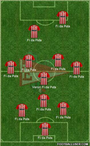 Estudiantes de La Plata football formation