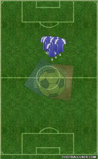 Andorra 5-3-2 football formation
