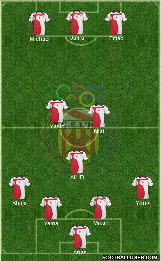 C.E. L'Hospitalet 4-1-2-3 football formation