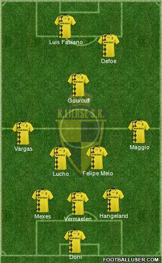 K Lierse SK 3-5-2 football formation