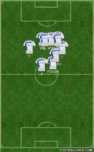 Flota Swinoujscie 4-5-1 football formation