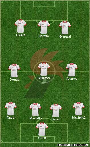 Bari 4-3-3 football formation
