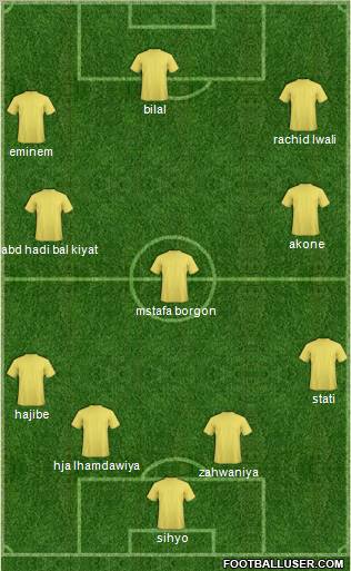 Rachad Bernoussi 5-4-1 football formation