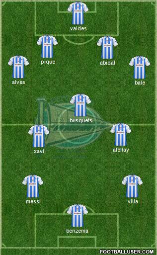 D. Alavés S.A.D. 4-3-3 football formation