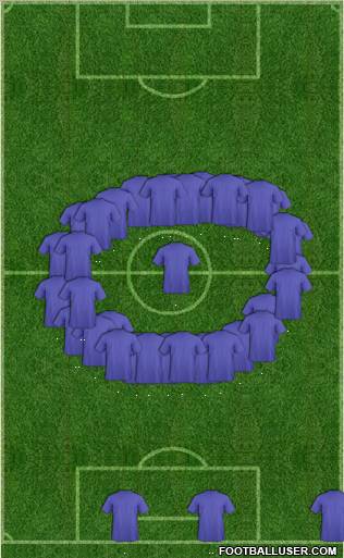 KF Ulpiana 4-1-4-1 football formation