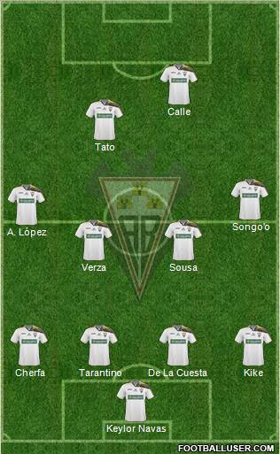 Albacete B., S.A.D. football formation