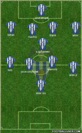 C.D. Alcoyano 4-1-4-1 football formation