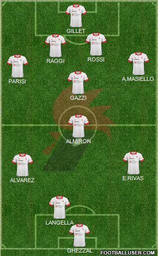 Bari 4-1-2-3 football formation