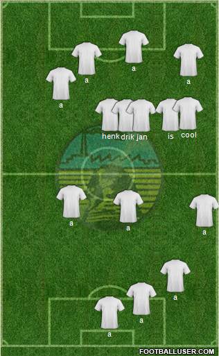 Arab Contractors Cairo 4-5-1 football formation