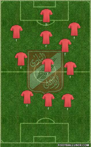 Al-Ahly Sporting Club 5-3-2 football formation