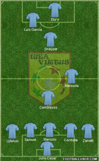 Igea Virtus Barcellona football formation
