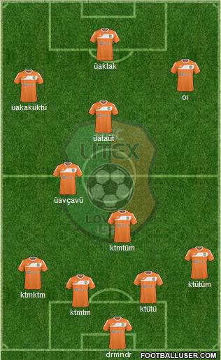 Litex (Lovech) 4-4-1-1 football formation