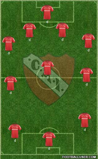 Independiente football formation