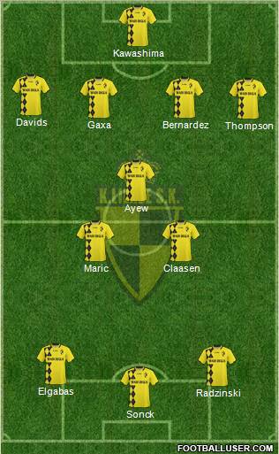 K Lierse SK 4-3-3 football formation