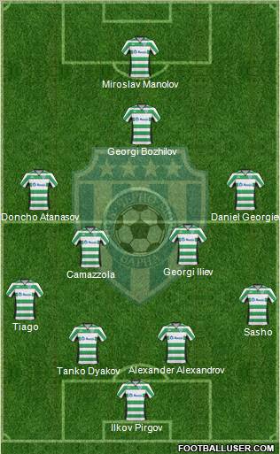 Cherno more (Varna) football formation