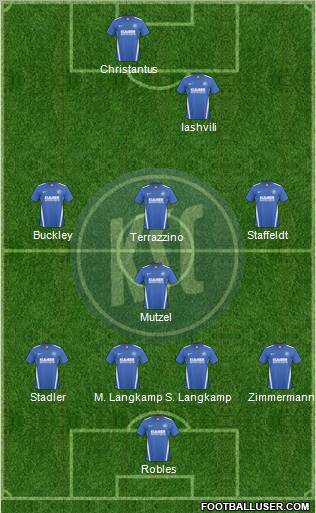 Karlsruher SC 4-1-3-2 football formation