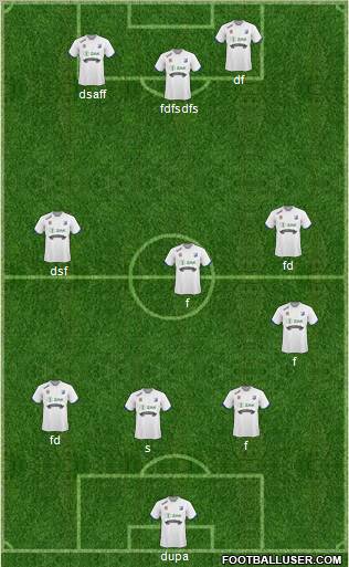 MKS Kluczbork 4-3-3 football formation