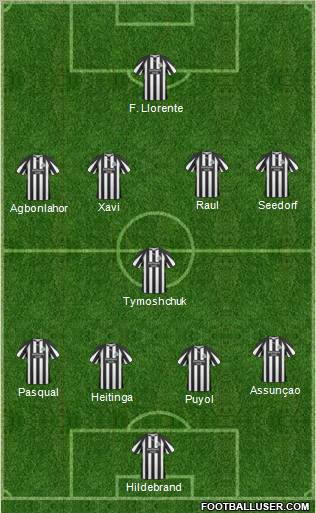 Newcastle United 4-1-4-1 football formation