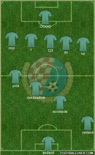 HNK Orasje 5-4-1 football formation
